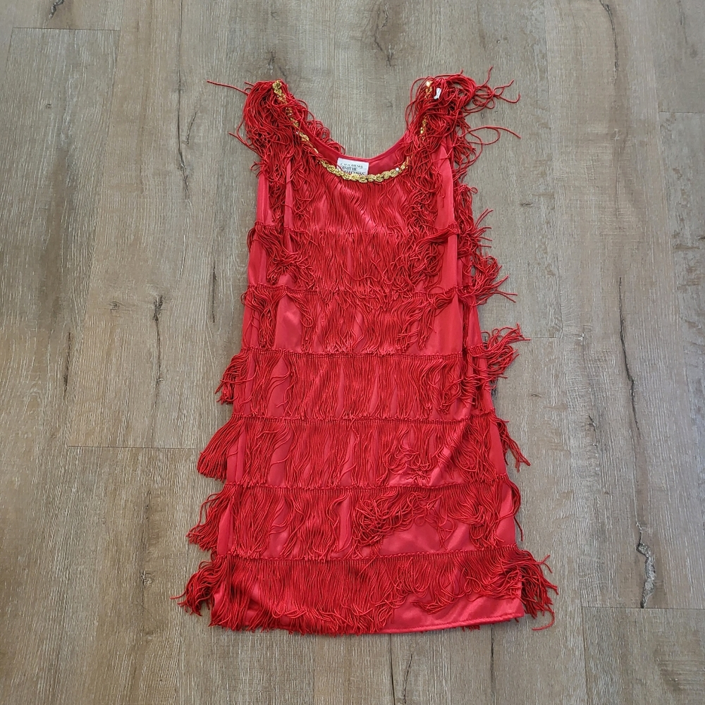 California Costume Red Flapper Dress